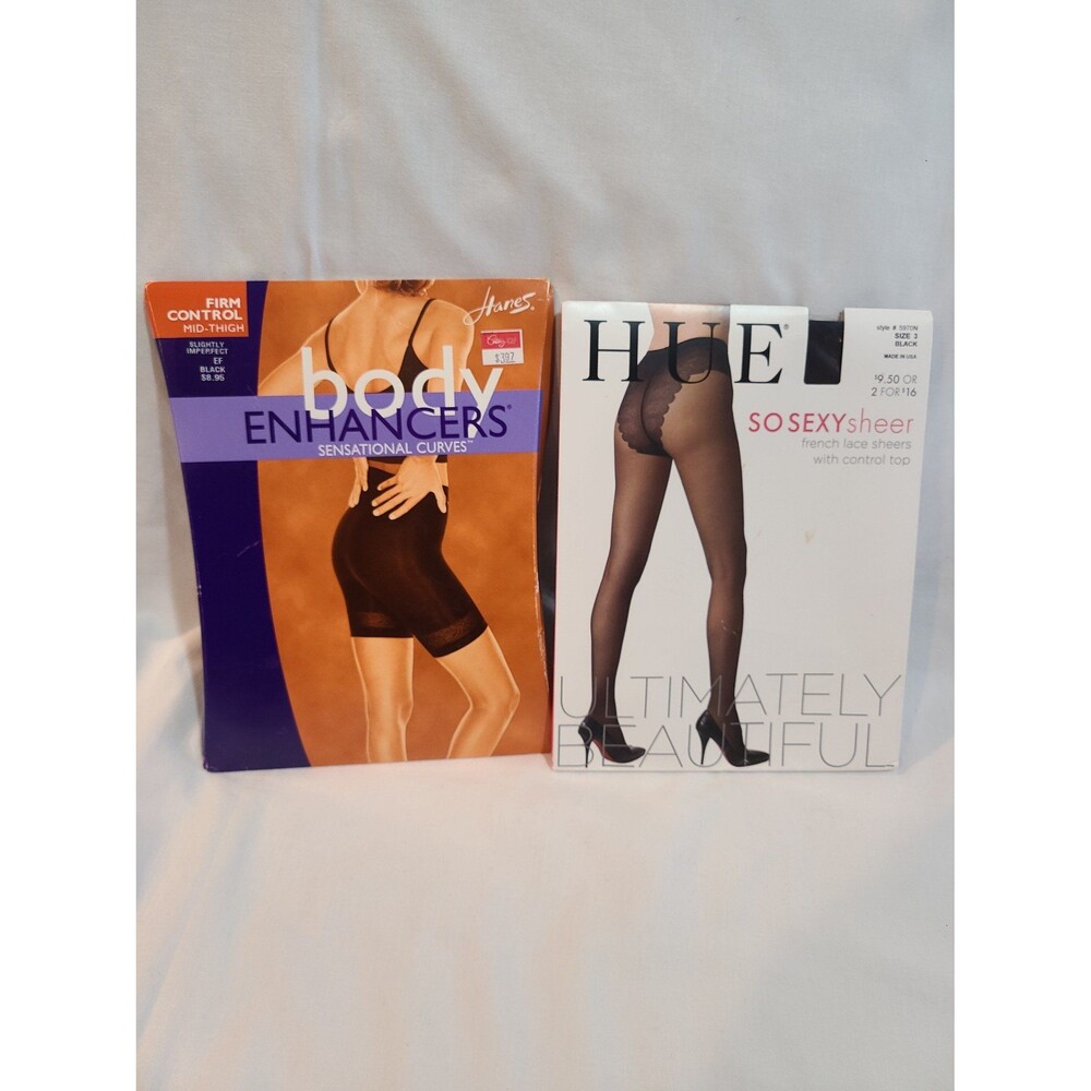 HANES Body Enhancers and HUE So Sexy French Lace Sheers